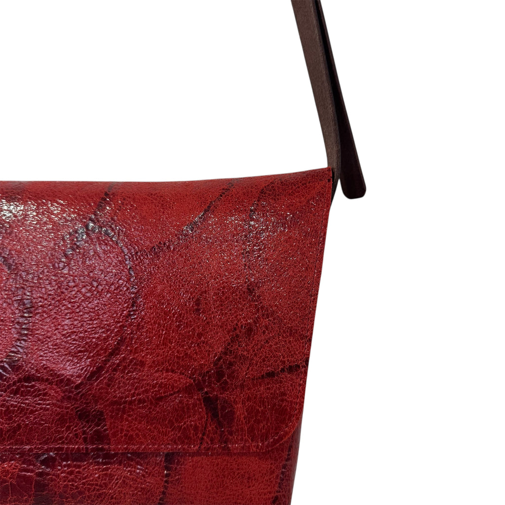 Bolso Nómada Rojo Encerado