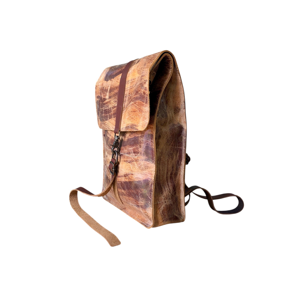 Mochila Viajera Petit Amarillo Encerado